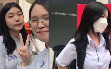 ผมสีบลอนด์ Ngoc Huyen ค้นพบการผจญภัยร้อนกับสุนัขตัวใหญ่